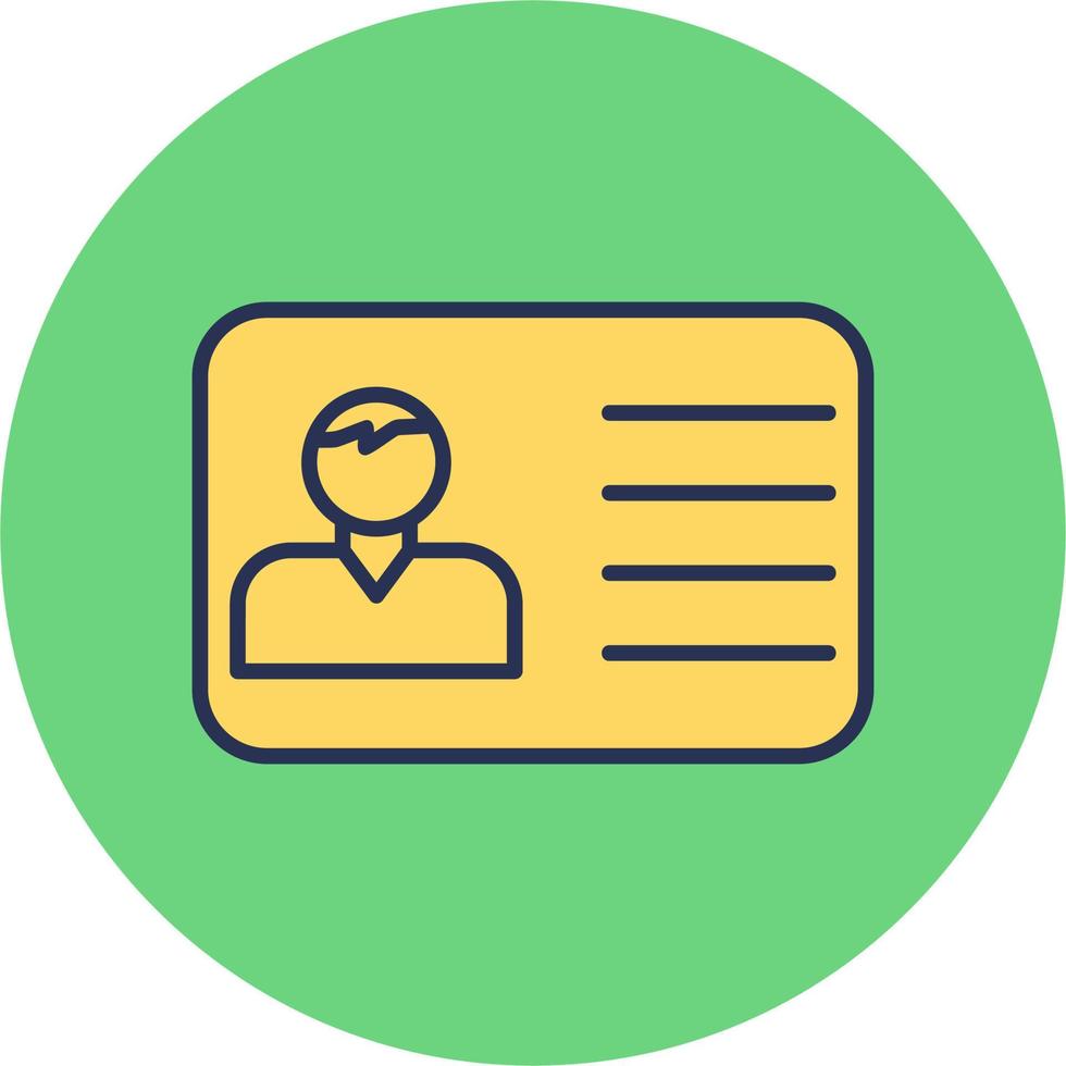 Office Id Card Vector Icon