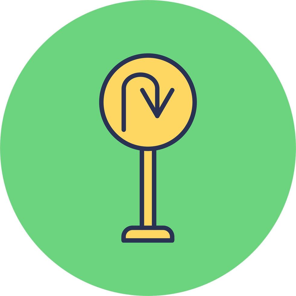 U Turn Vector Icon