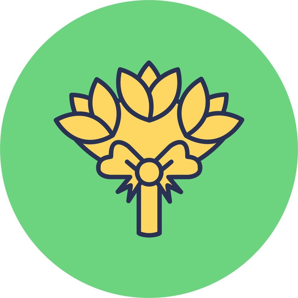 icono de vector de ramo de flores