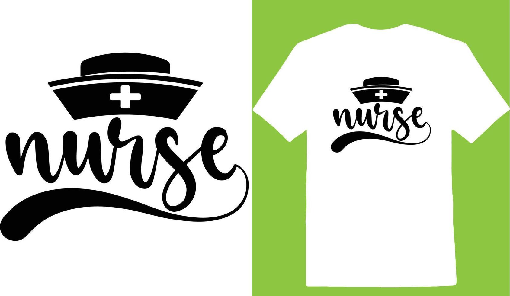 Nurse T-shirt Design vector