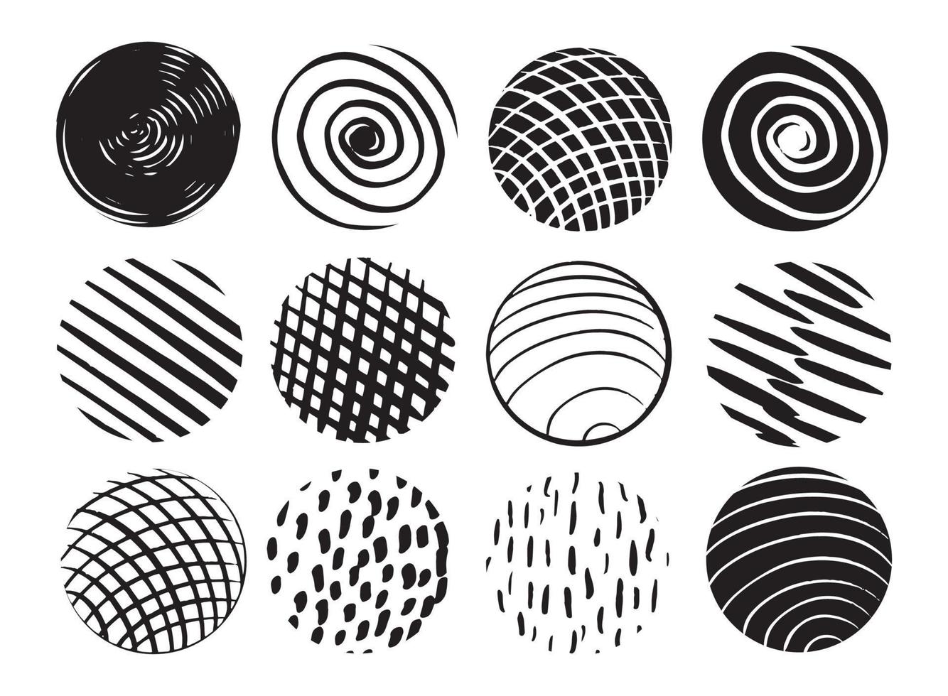 Vector background texture blot paint lines brush strokes scattering dots in black graphic design element
