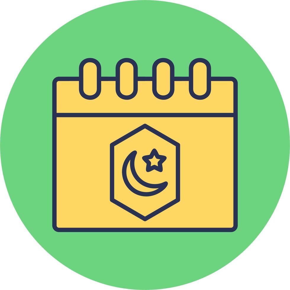 Ramadan Calendar Vector Icon