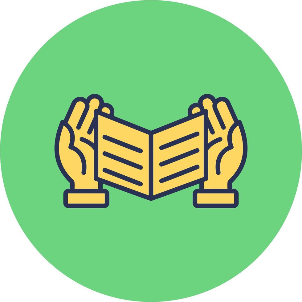 Quran Reading Vector Icon