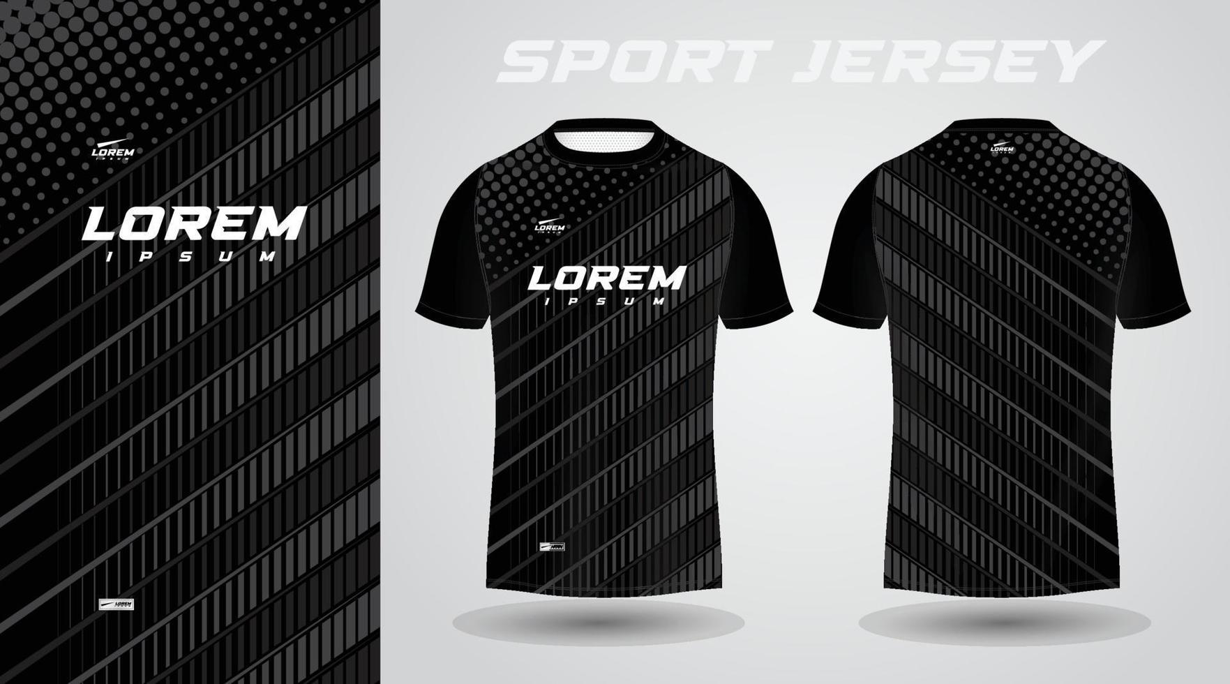negro fútbol jersey o fútbol americano jersey modelo diseño para ropa de deporte. fútbol americano camiseta Bosquejo vector