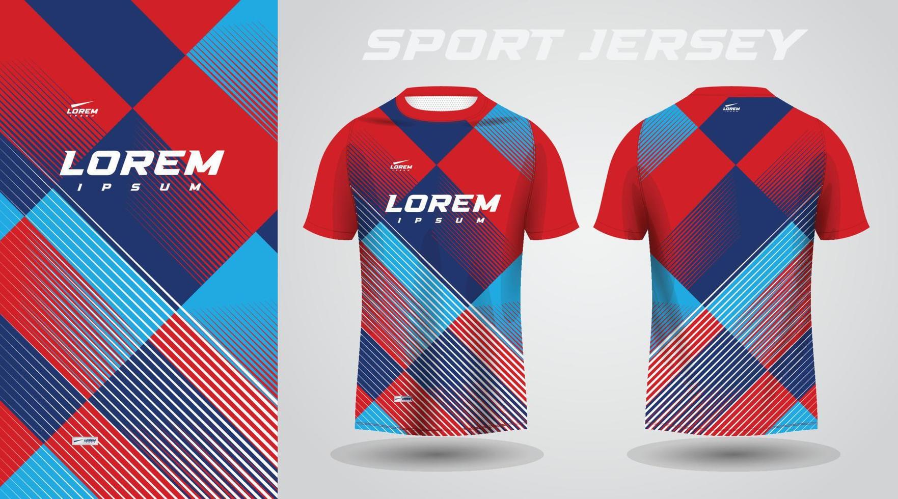 red blue shirt sport jersey design 20301633 Vector Art at Vecteezy