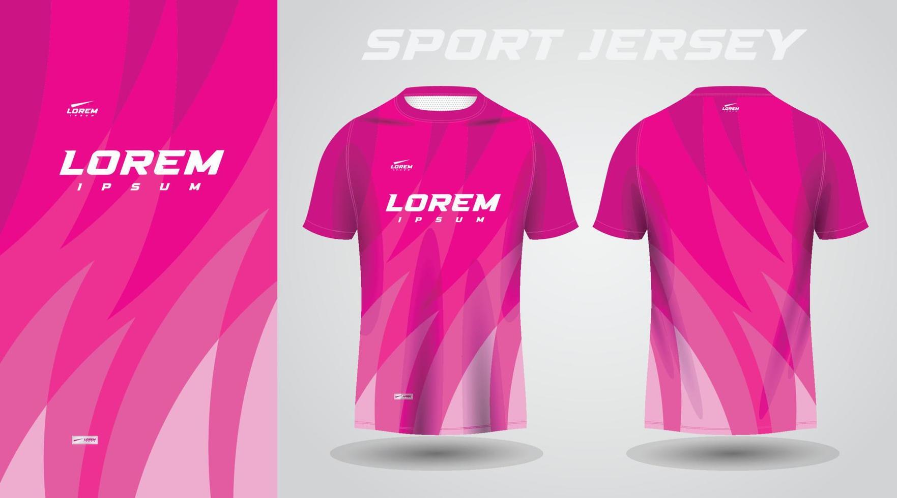 rosado camisa fútbol fútbol americano deporte jersey modelo diseño Bosquejo vector