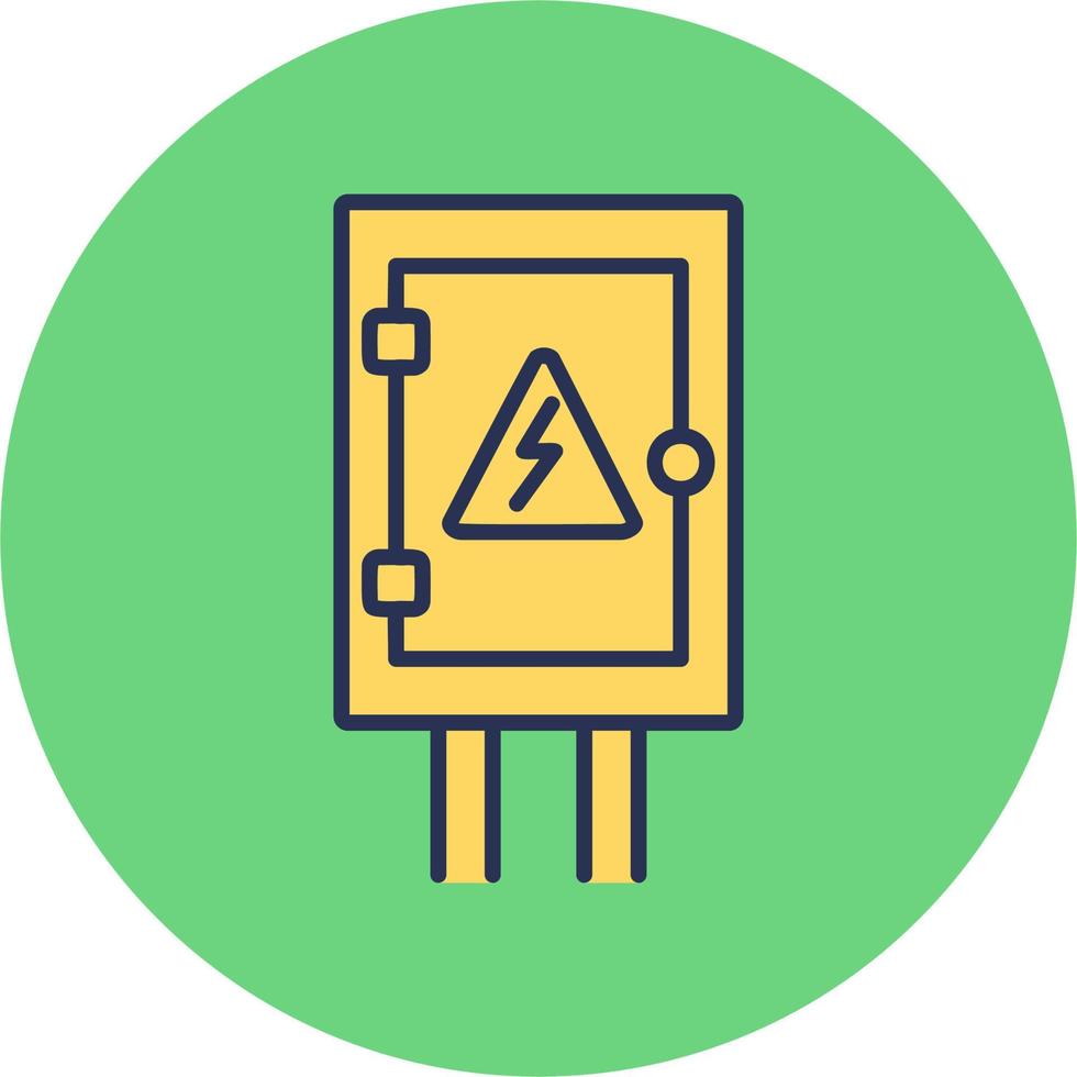 icono de vector de panel eléctrico