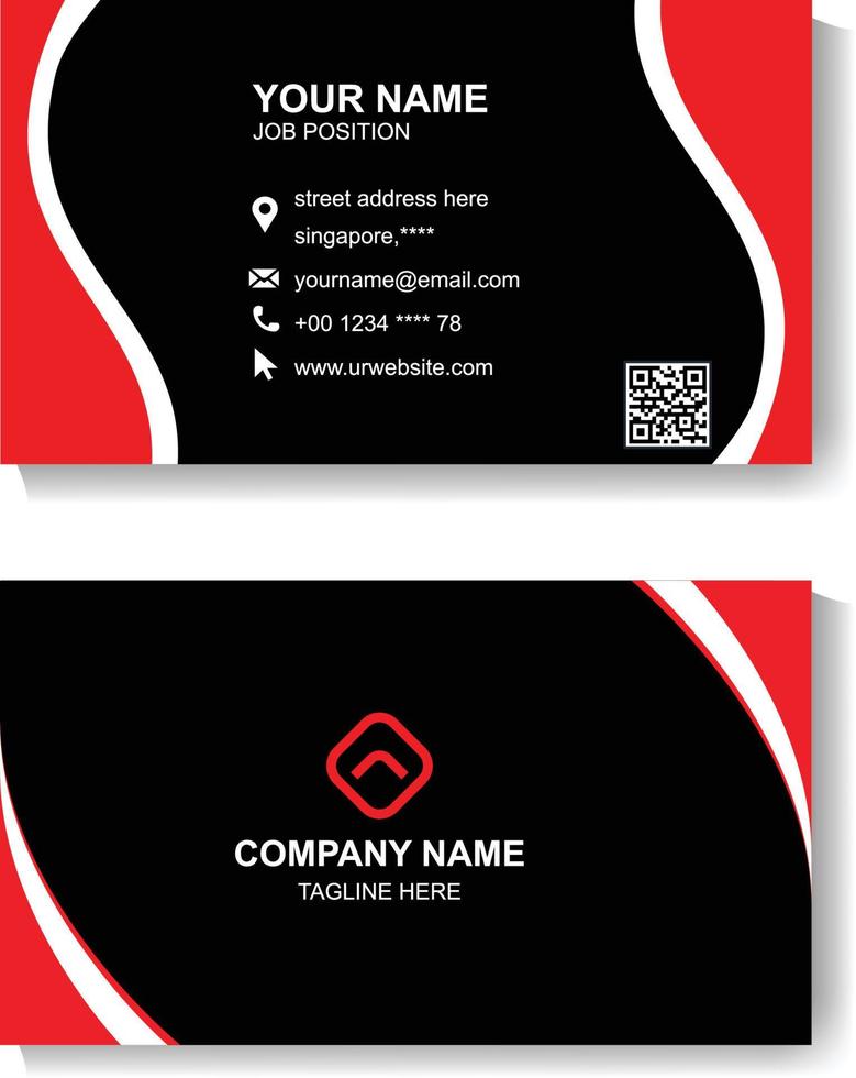Business Card Design Template vector