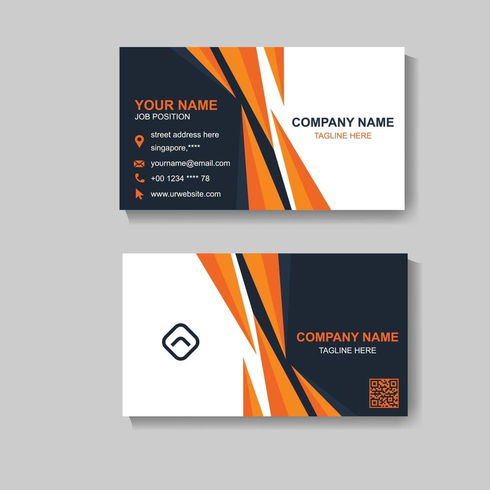 Business Card Design Template vector