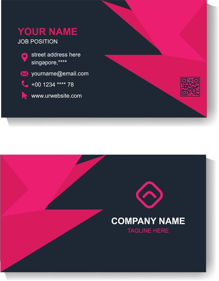 Business Card Design Template vector