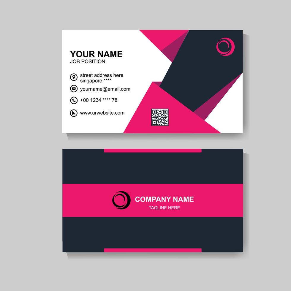 Business Card Design Template vector