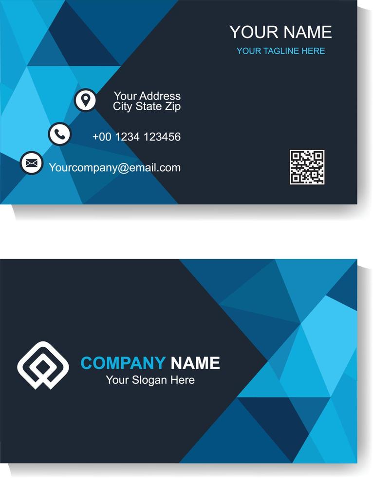 Business Card Design Template vector