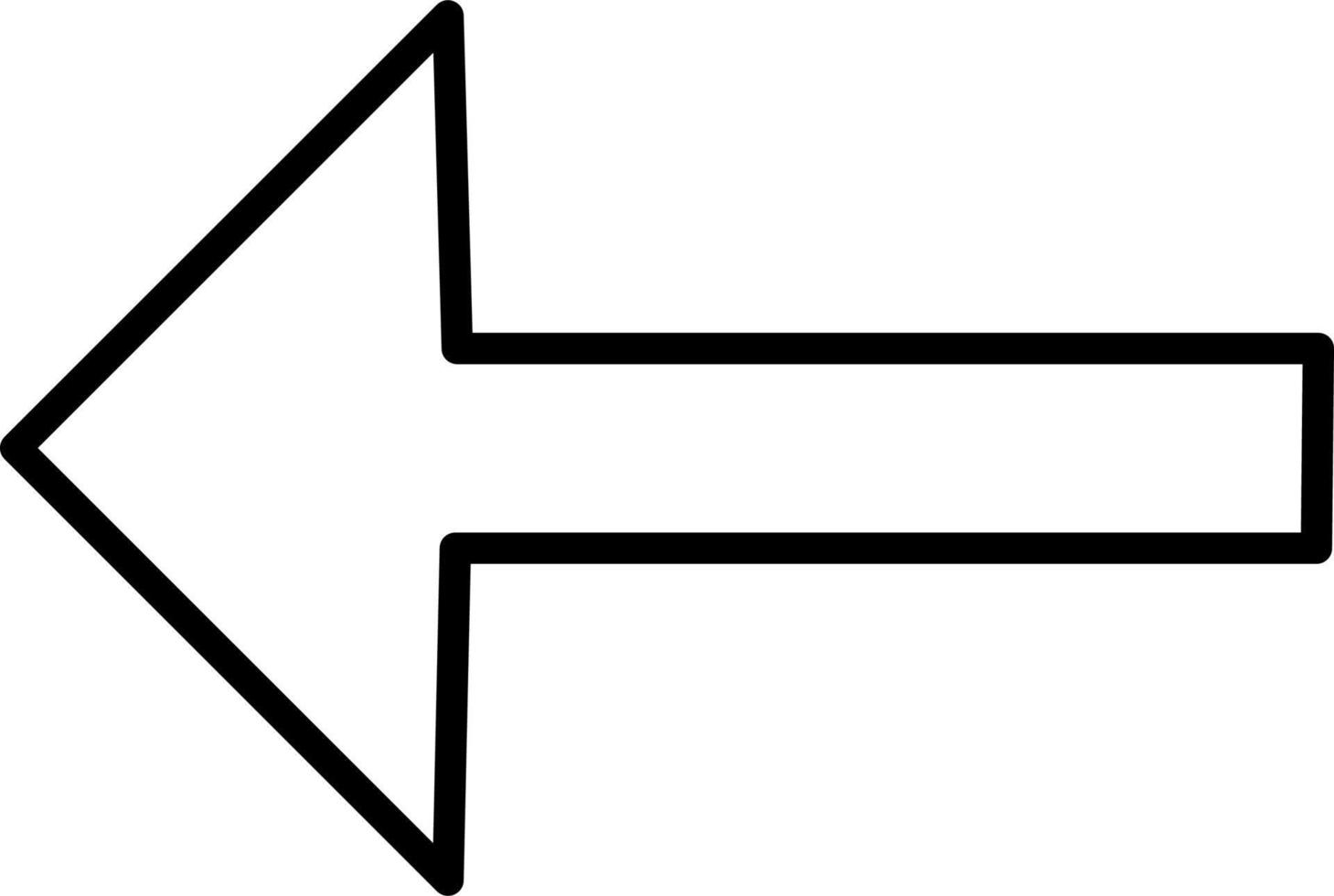 Left Arrow Vector Icon