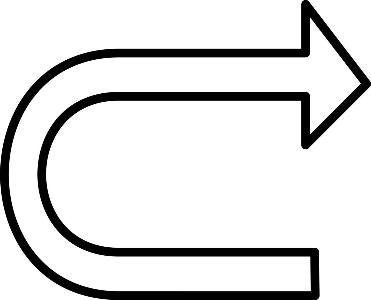 U Turn Vector Icon