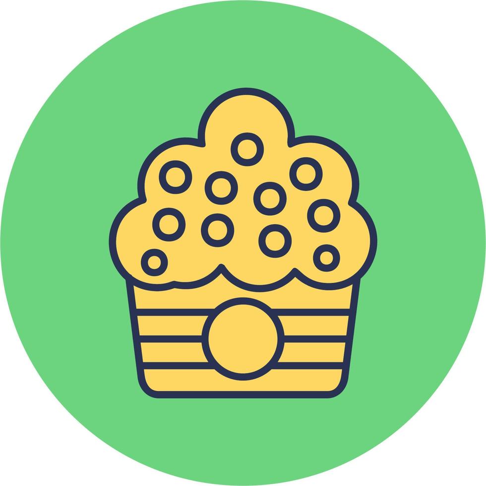 icono de vector de muffin