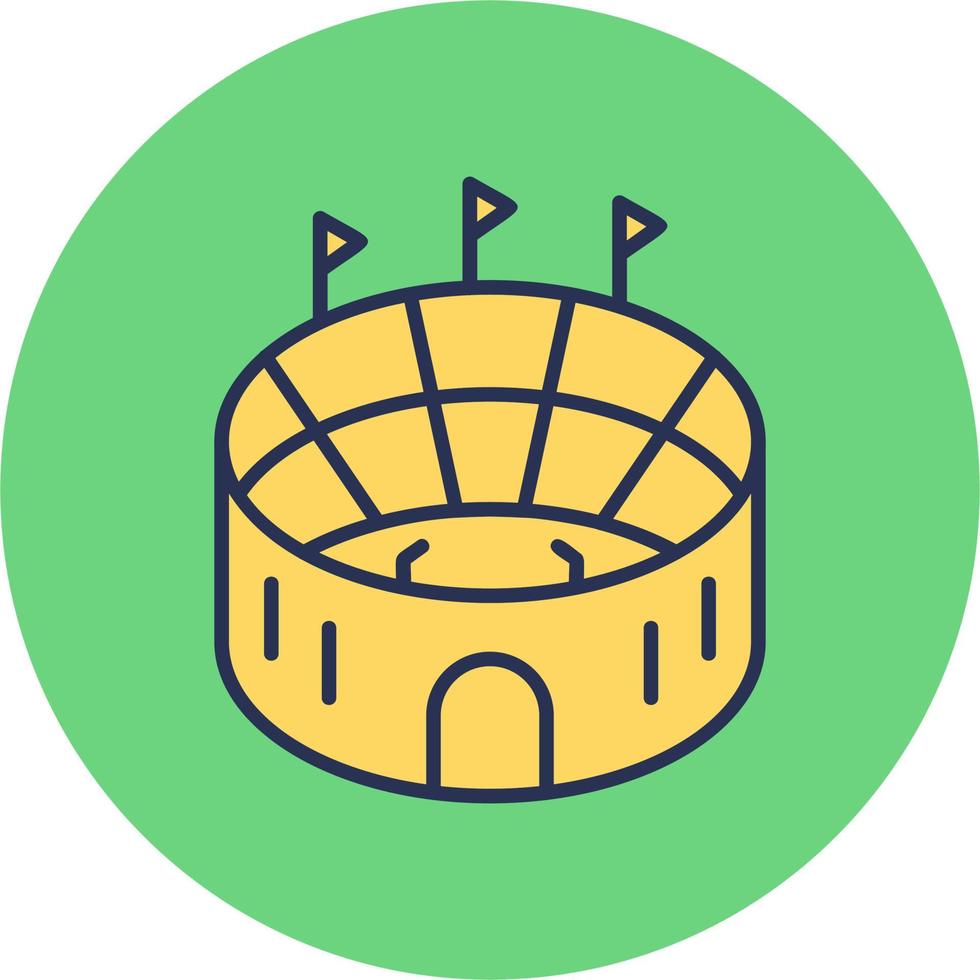 icono de vector de estadio