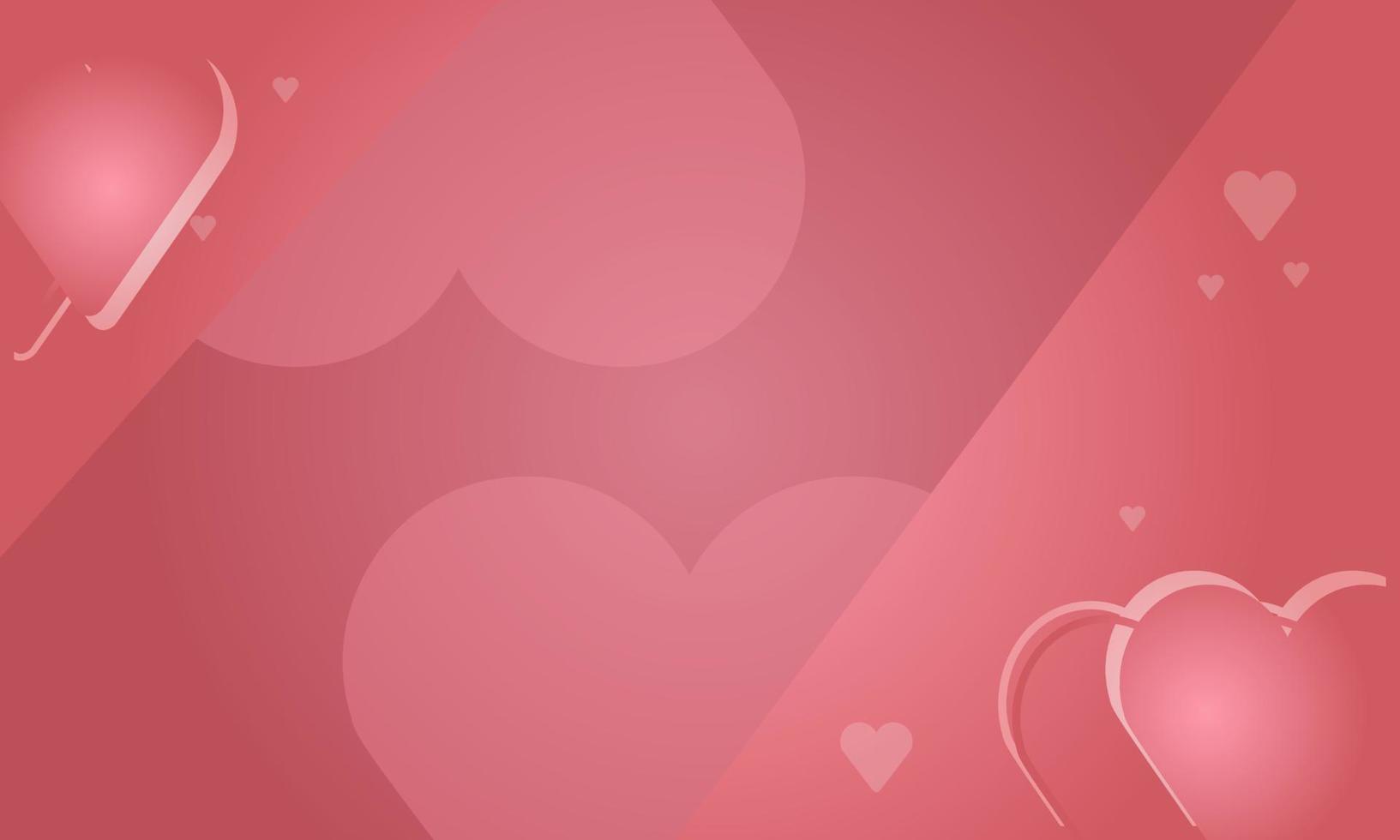 Pink Heart Valentine Theme Background Texture Vector
