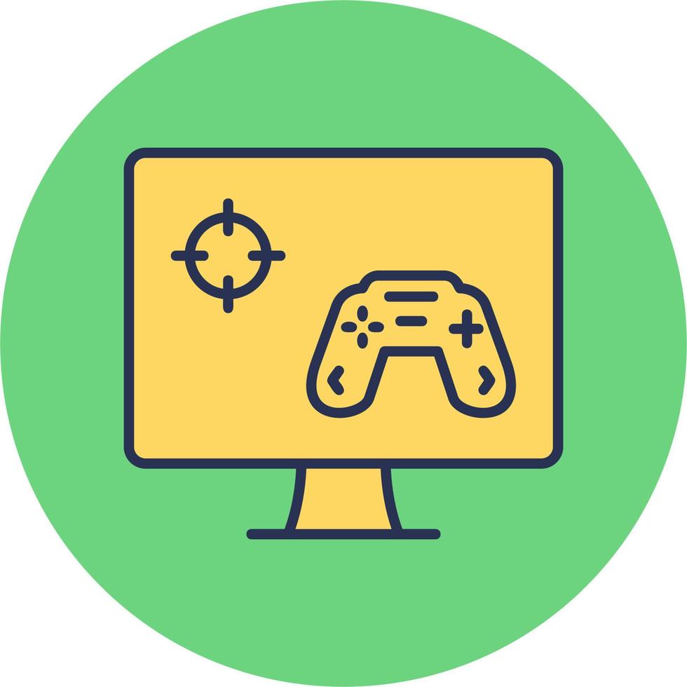 Play Game On Pc Vector Icon