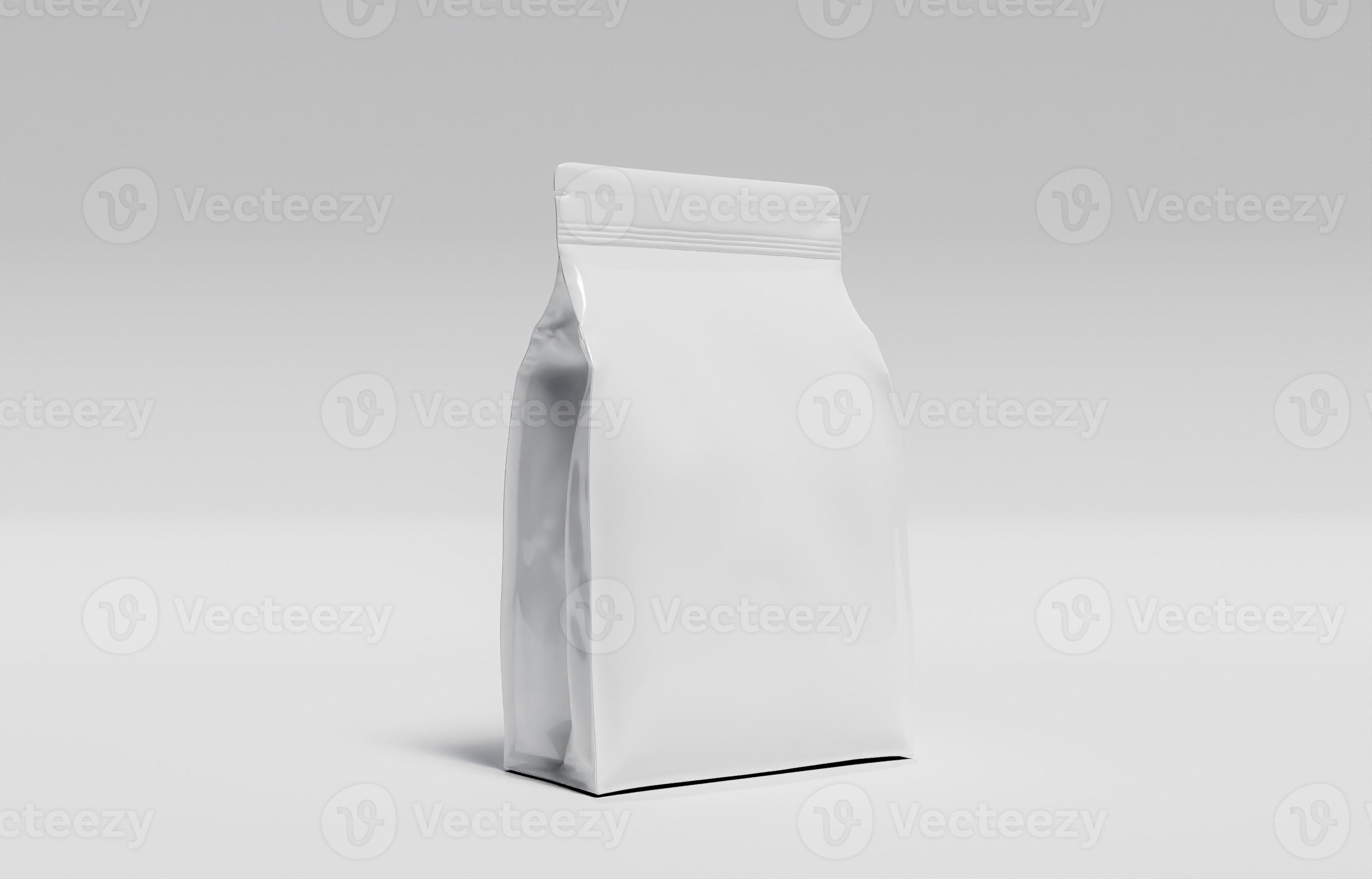 Blank coffee bag mockup isolated in a removable background, concept for