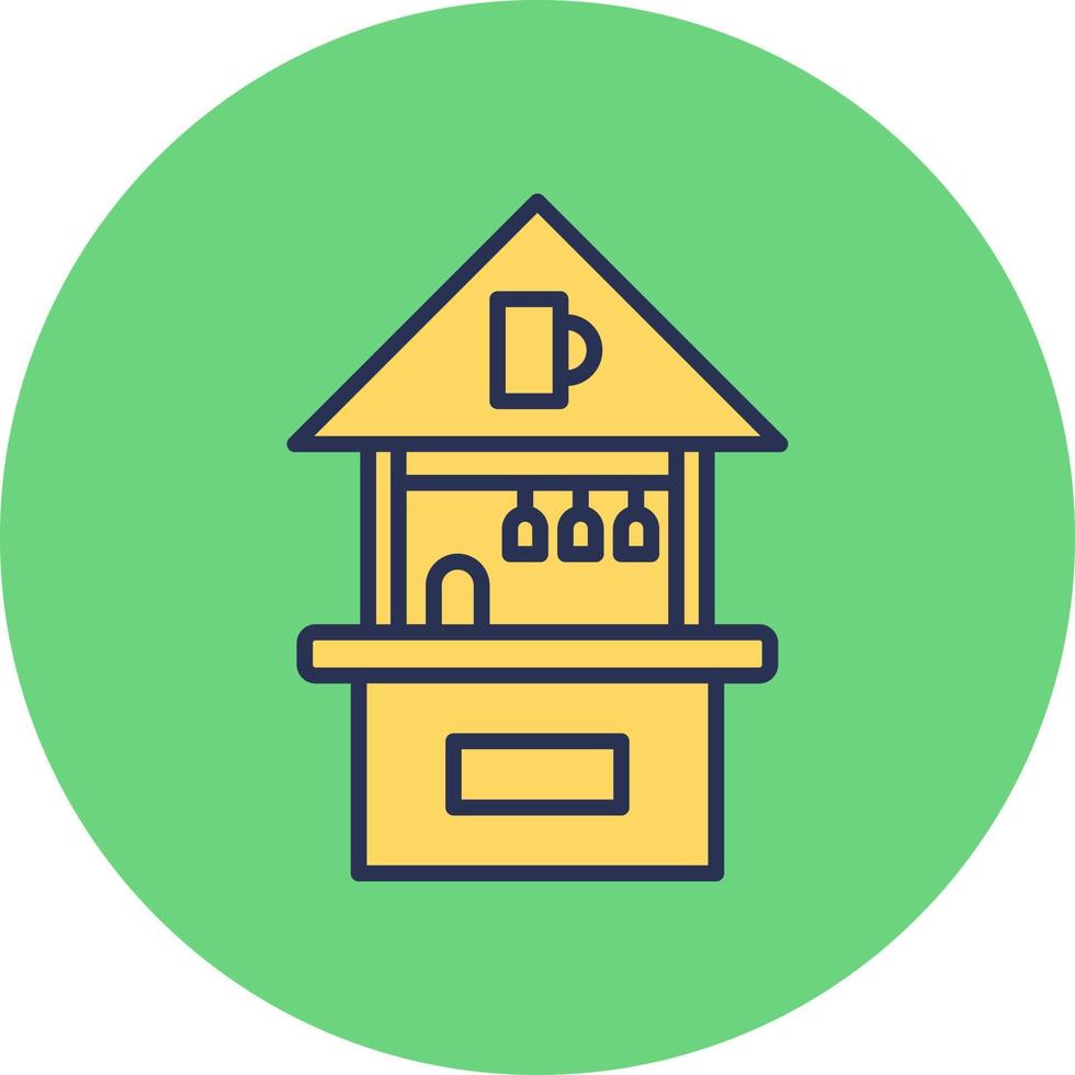 Beach Hut Vector Icon