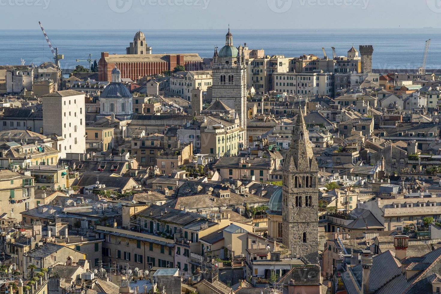 genoa cityview from castelletto elevator photo