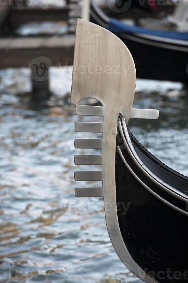 Venice gondola prow photo