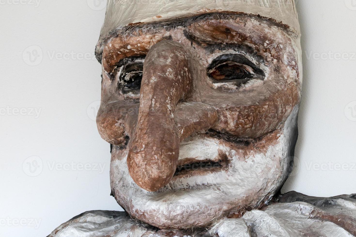 pulcinella mask close-up photo