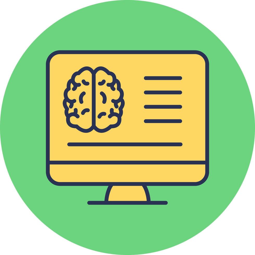 Brain Test Report Vector Icon