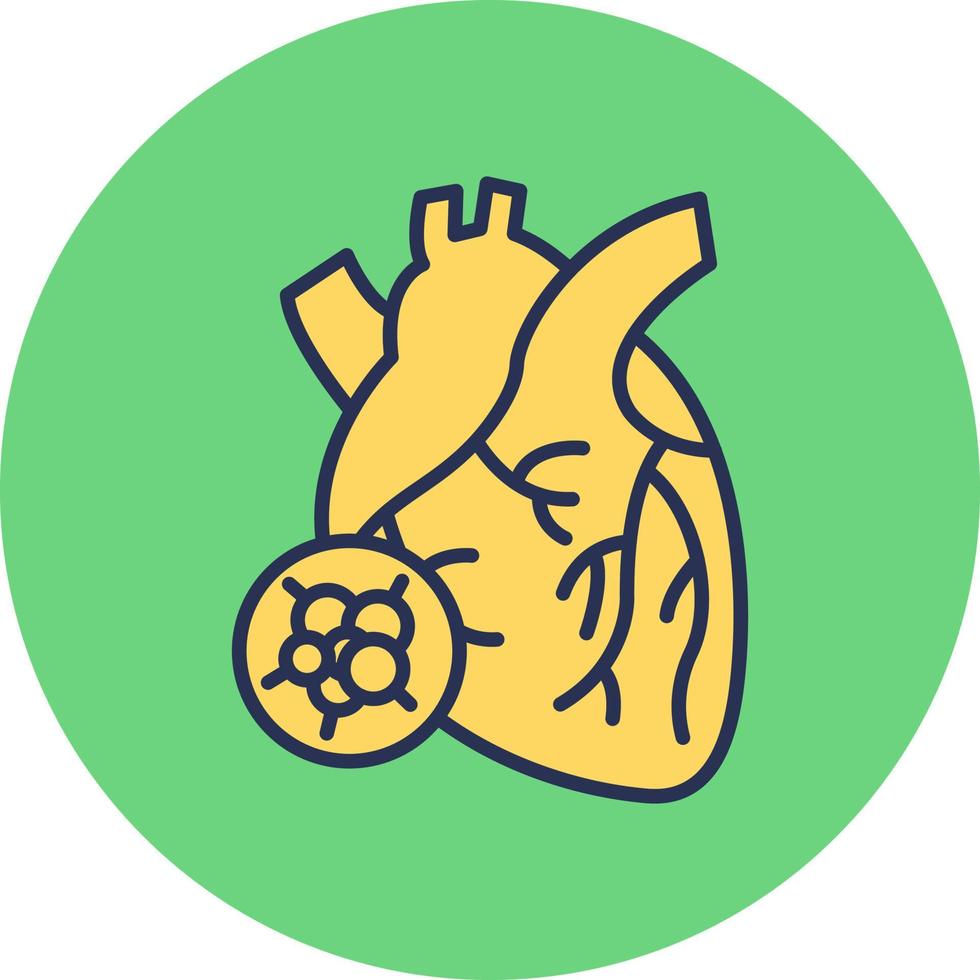 Heart Cancer Vector Icon