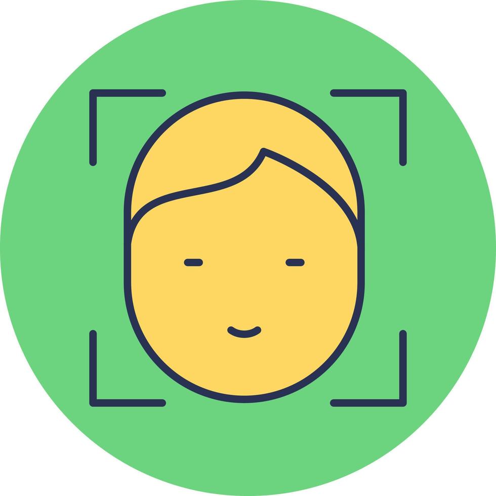 Face Id Vector Icon