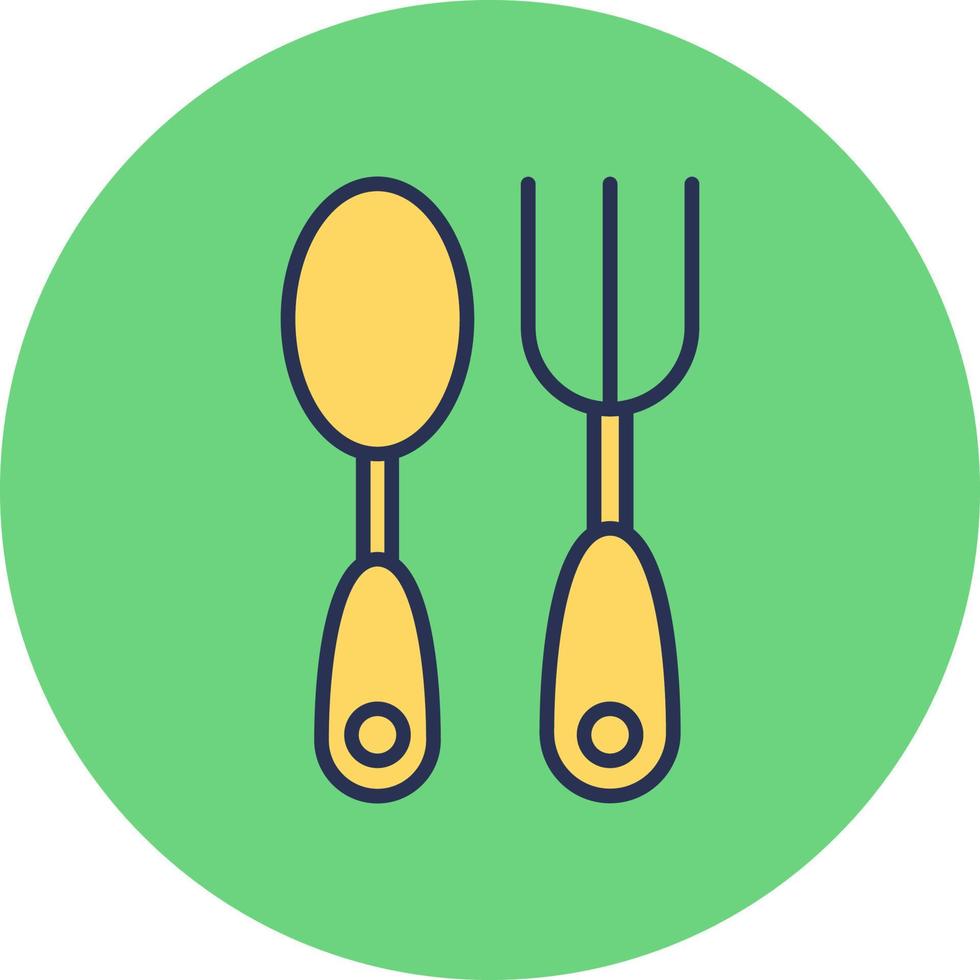 Baby Cutlery Vector Icon