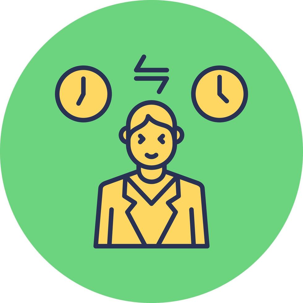 Jet Lag Vector Icon