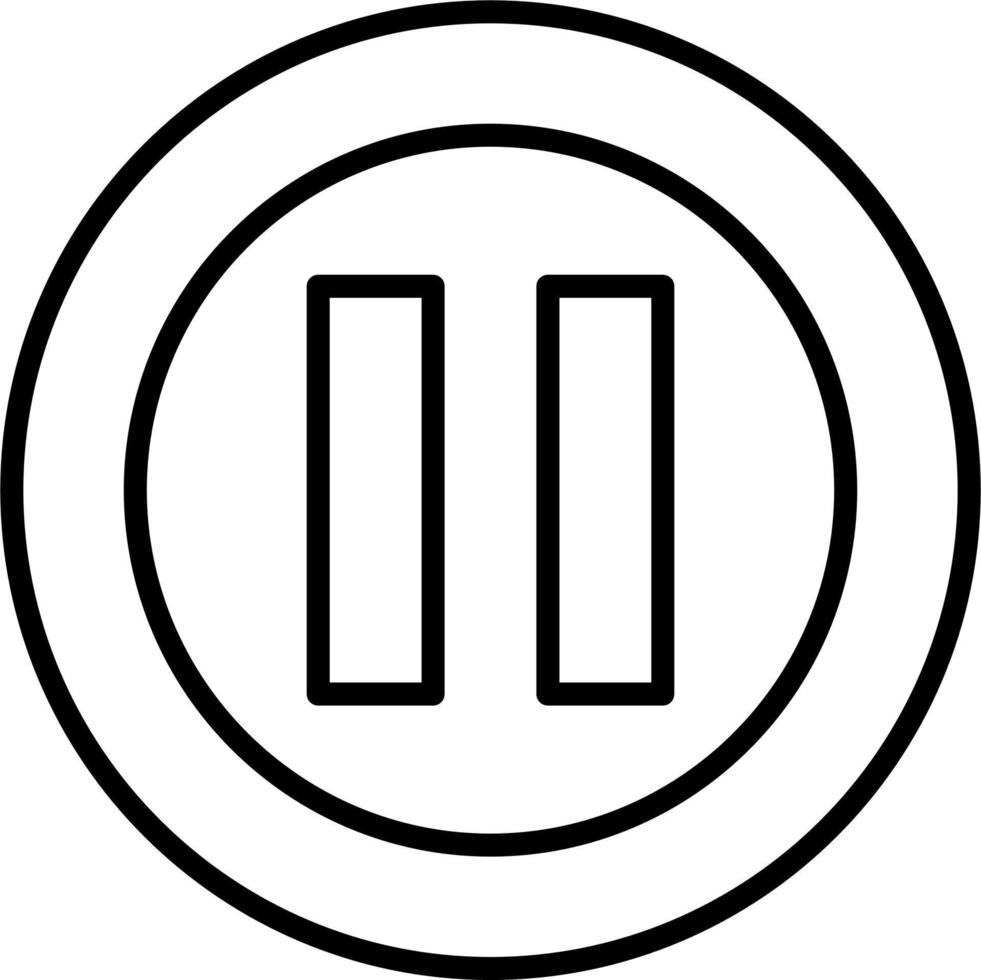 Pause Vector Icon