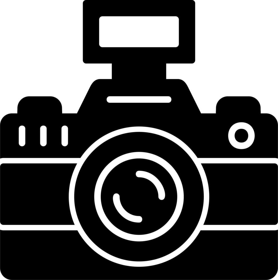 icono de vector de cámara de fotos