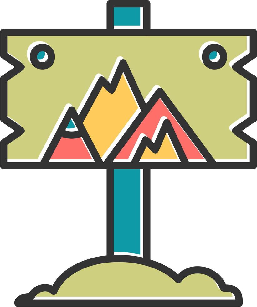 Signpost Vector Icon