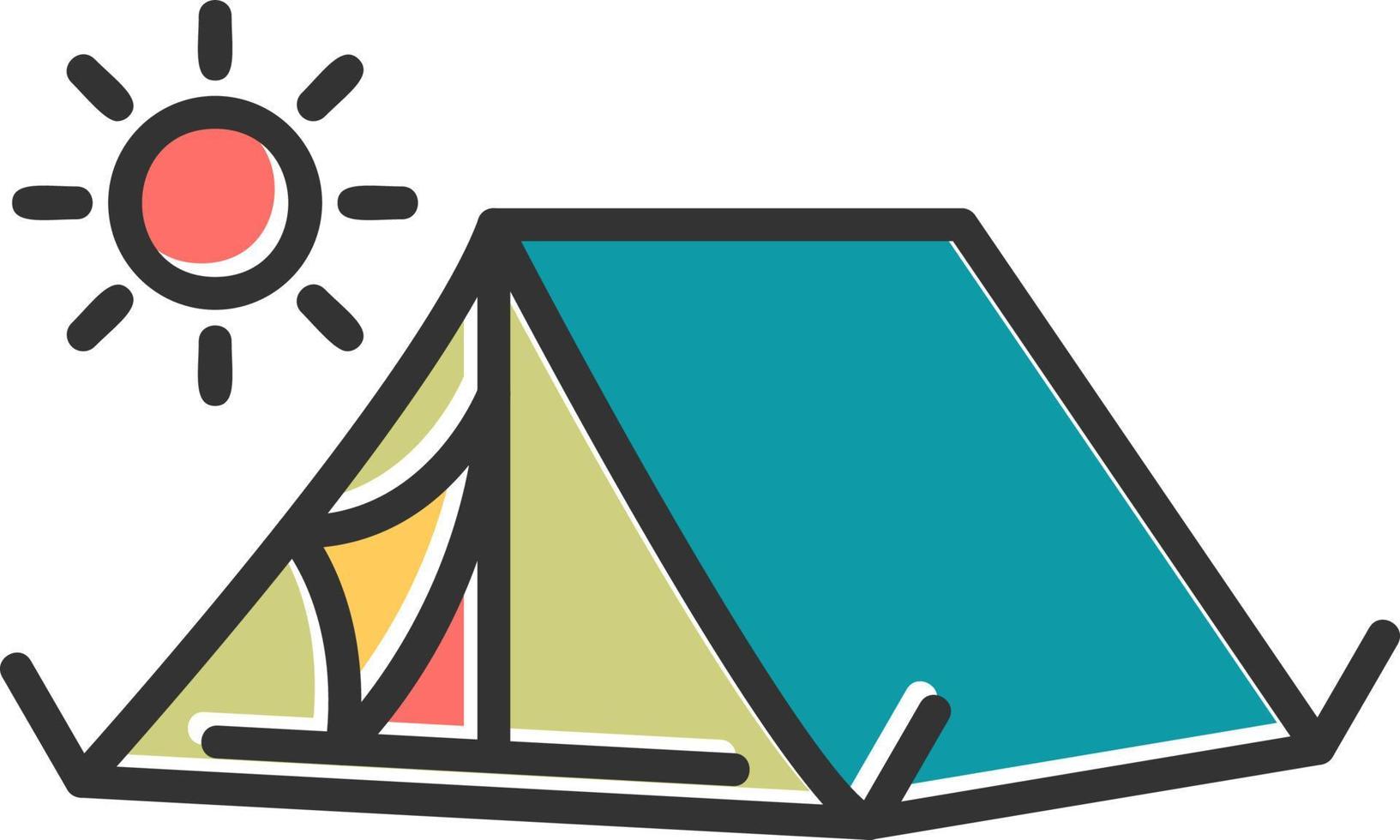 Desert Tent Vector Icon