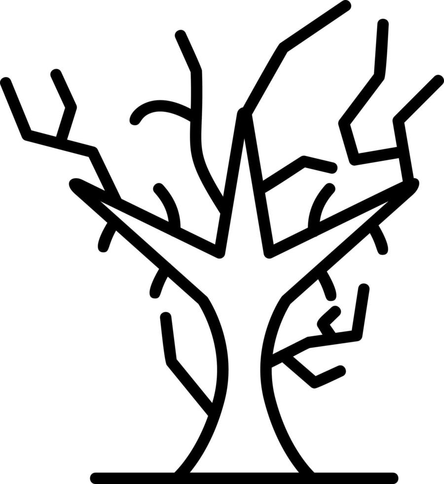 Dry Tree Vector Icon