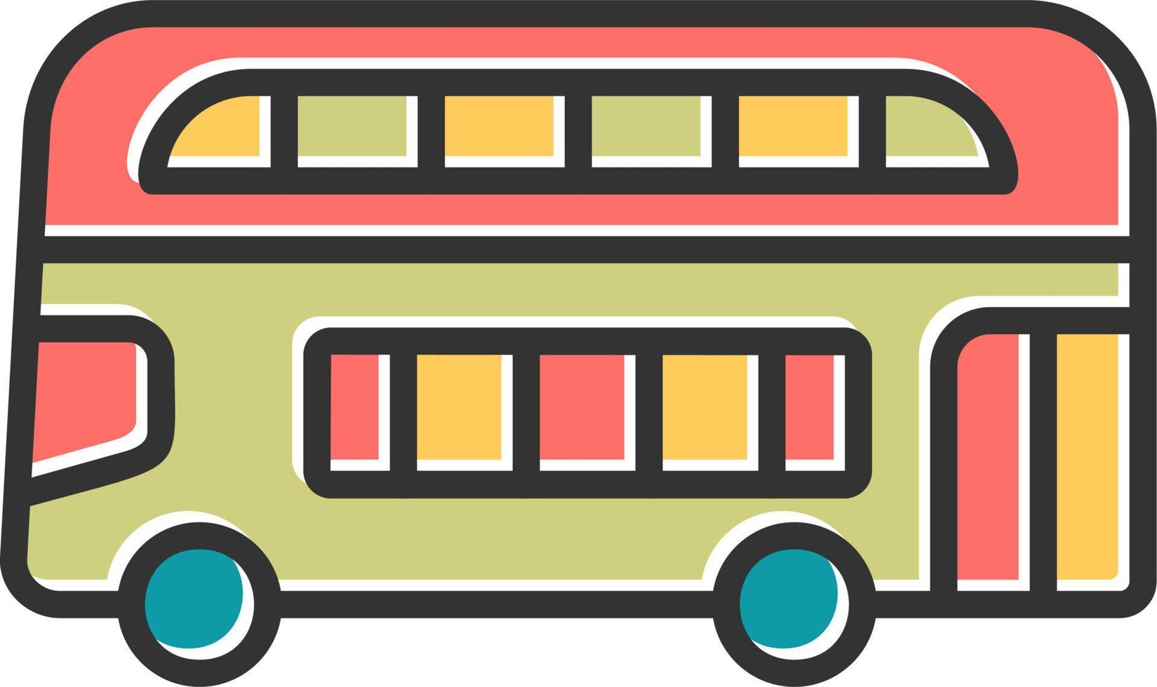 Double Decker Bus Vector Icon