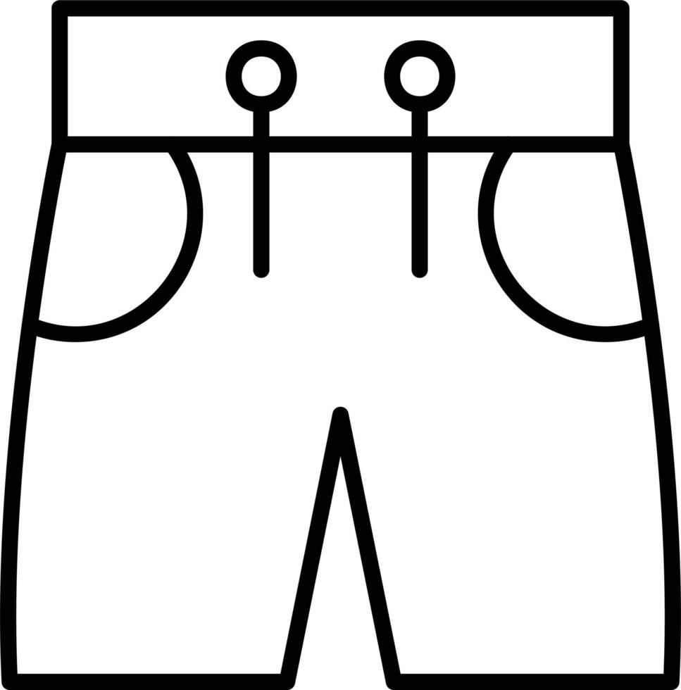 Swimsuit Shorts Vector Icon