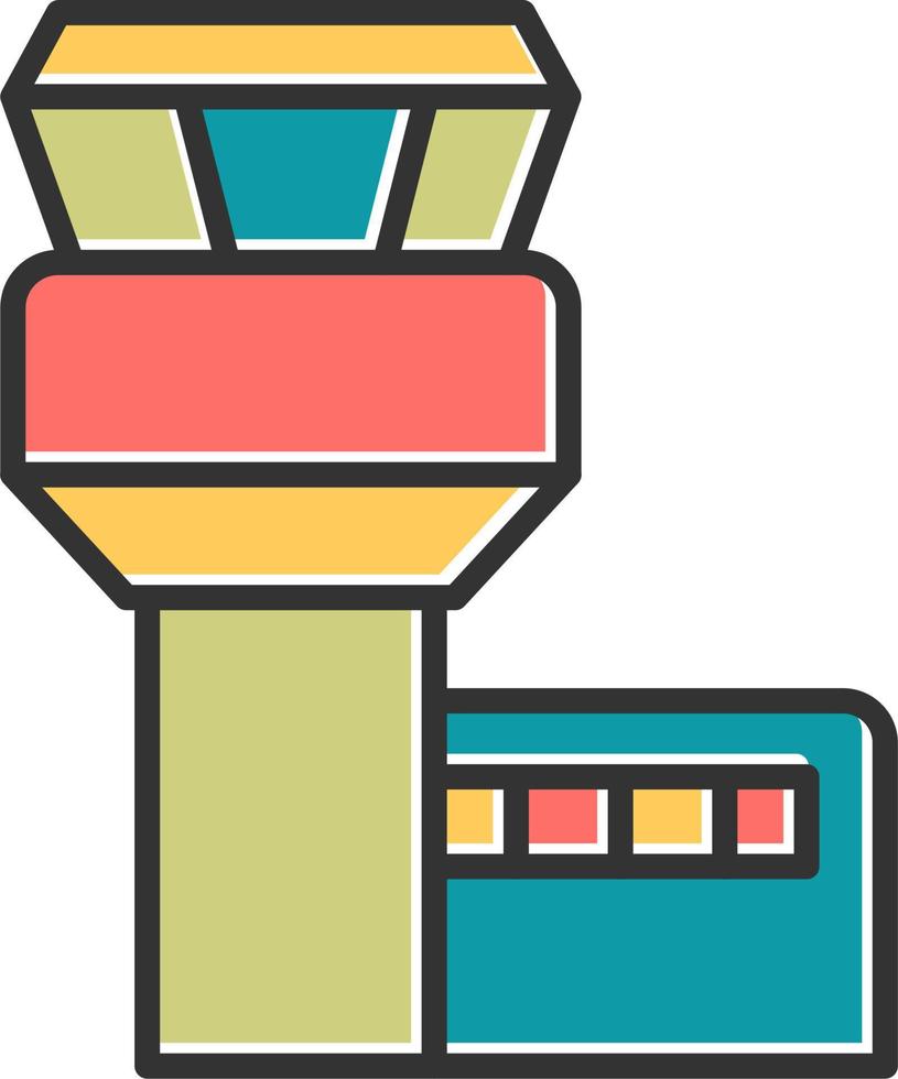 Control Tower Vector Icon