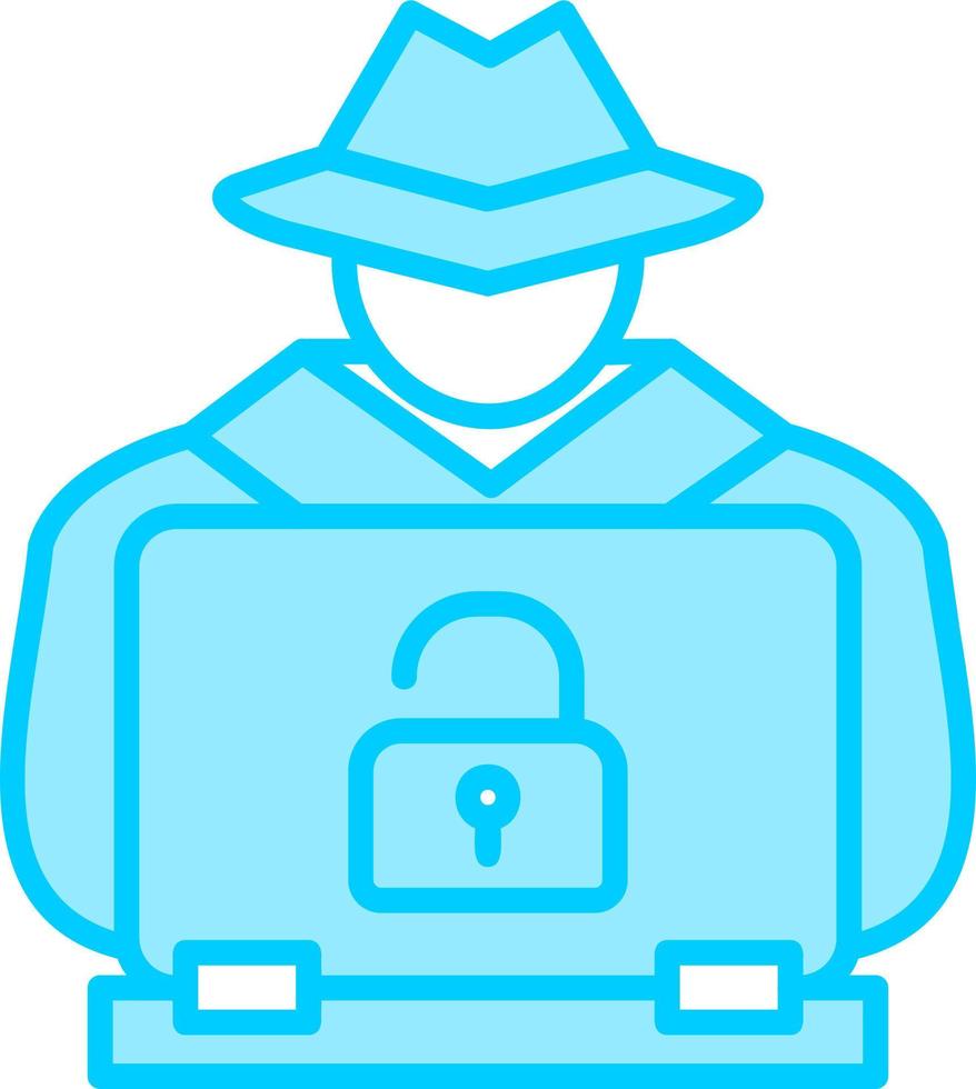 Hacker Cyber Attack Vector Icon