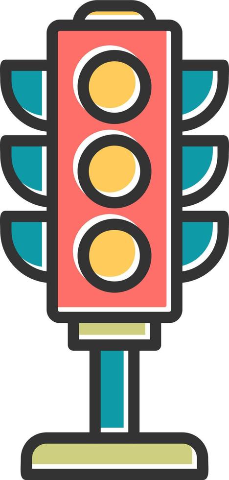 Traffic Lights Vector Icon