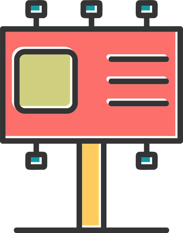 Billboard Vector Icon