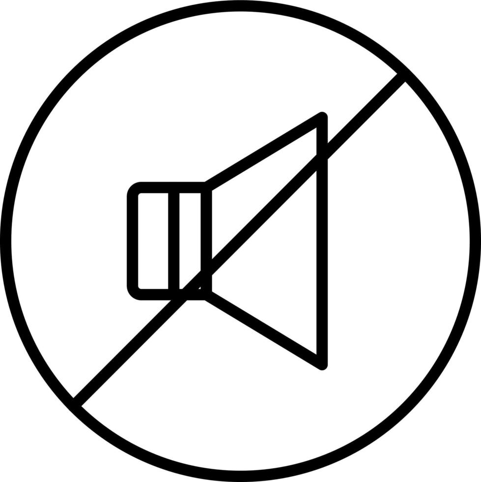 No Sound Vector Icon