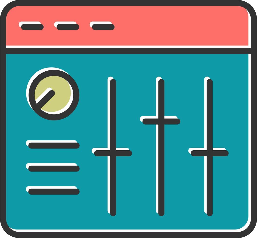 Sound Mixer Vector Icon