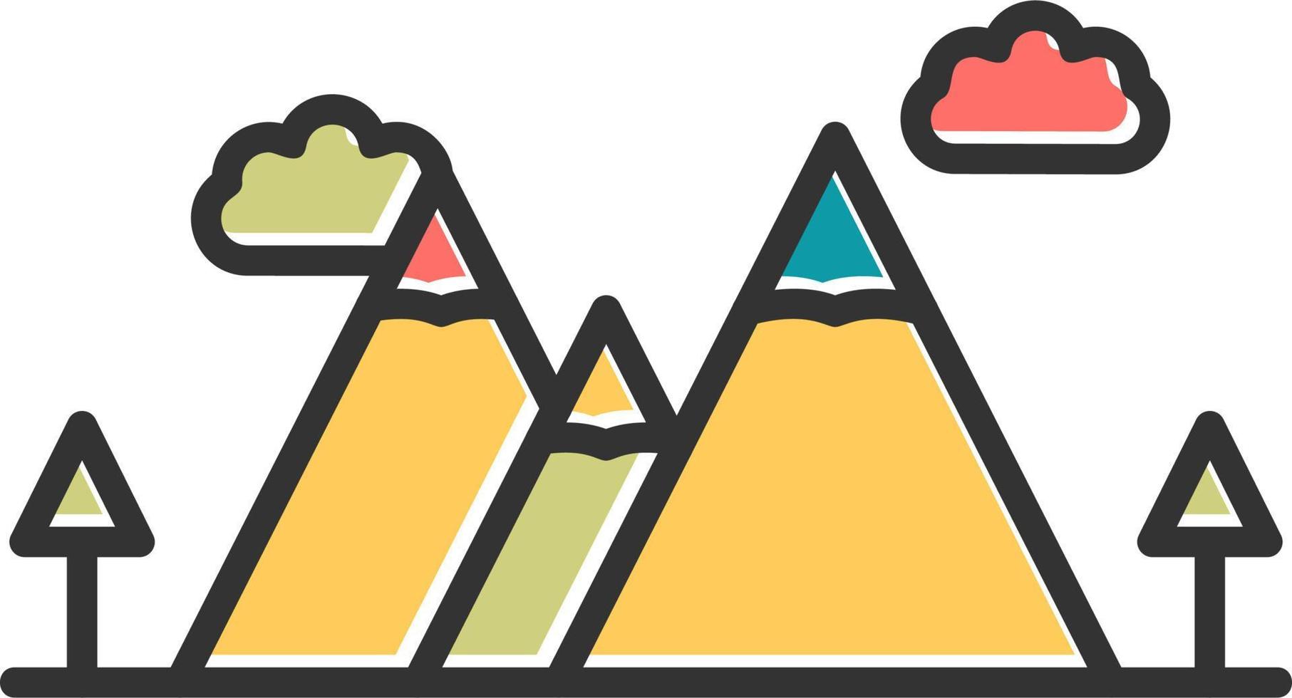 Mountain Ridge Vector Icon