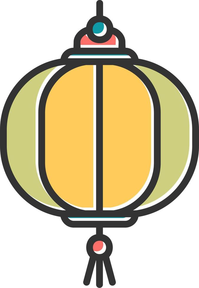 Paper Lantern Vector Icon