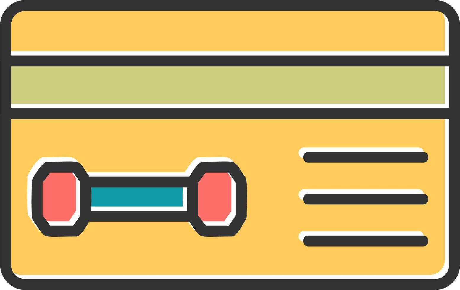 Member Card Vector Icon