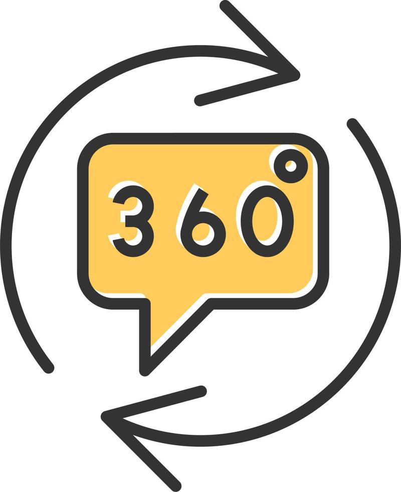 360 Degrees Vector Icon
