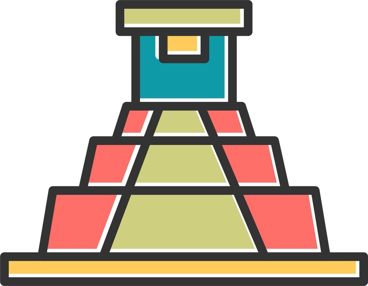 Pyramid Vector Icon